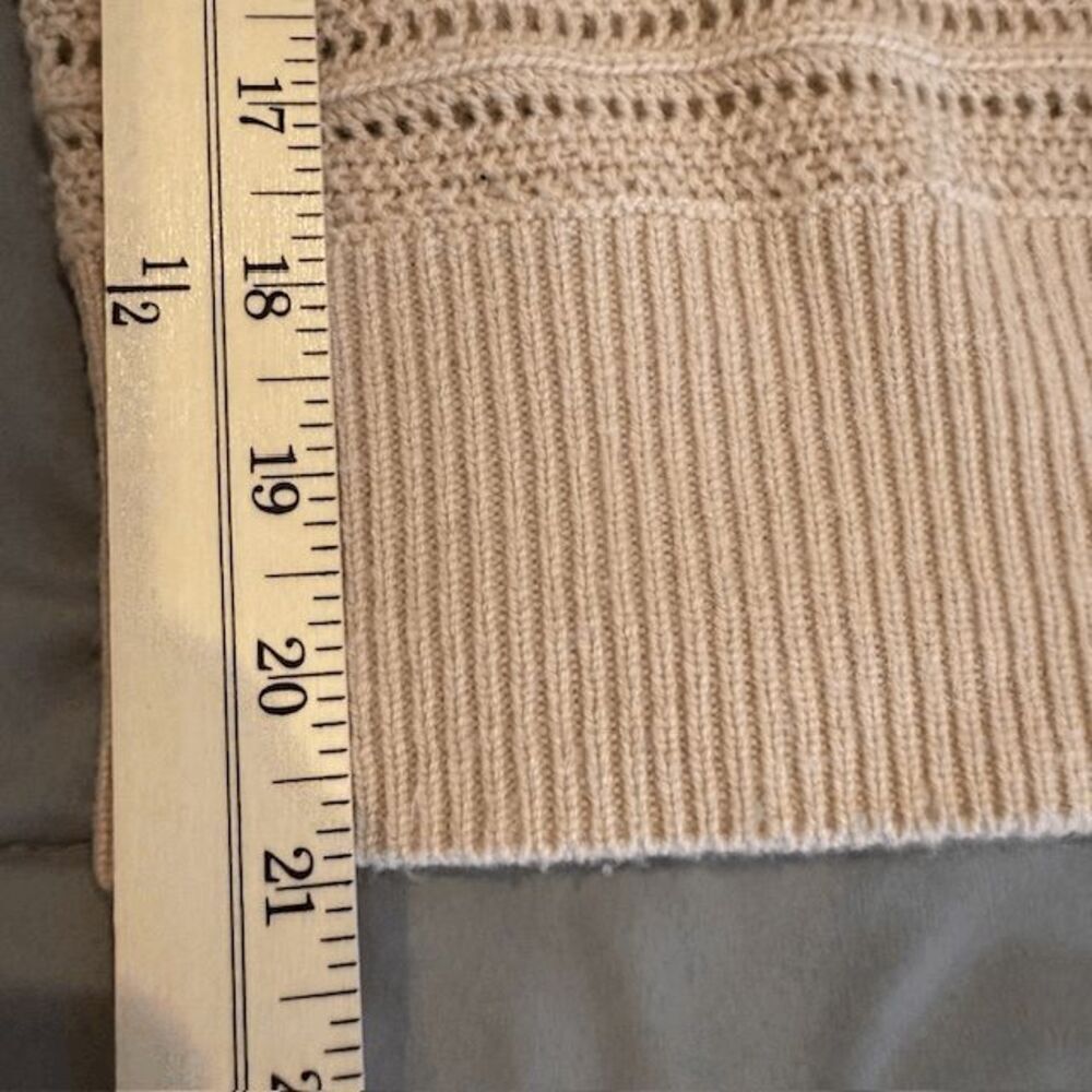 Intermix Wool Cashmere Blush Pink Open Knit Lightweight Sweater Size Small - Picture 9 of 11